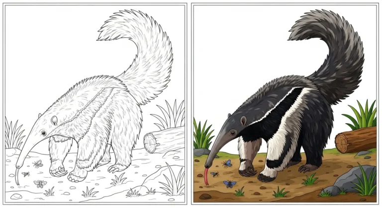 Anteater Coloring Pages