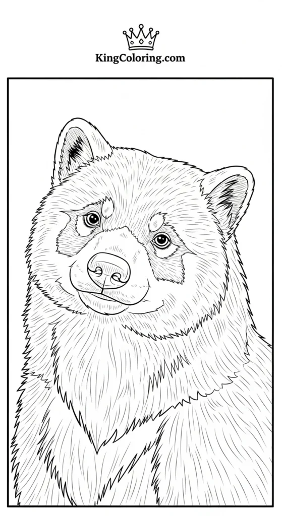 Badger Looking Over Shoulder Coloring Sheet