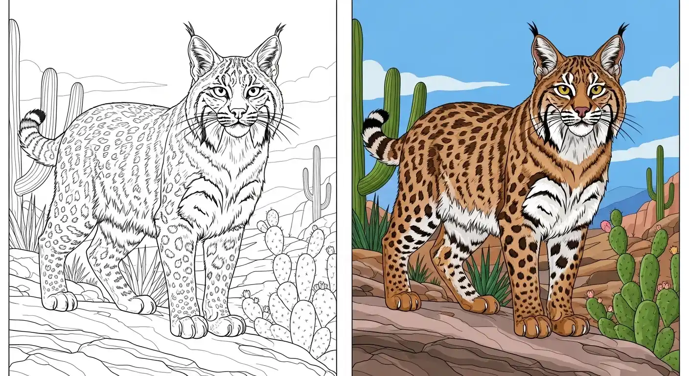 Bobcat Coloring Pages