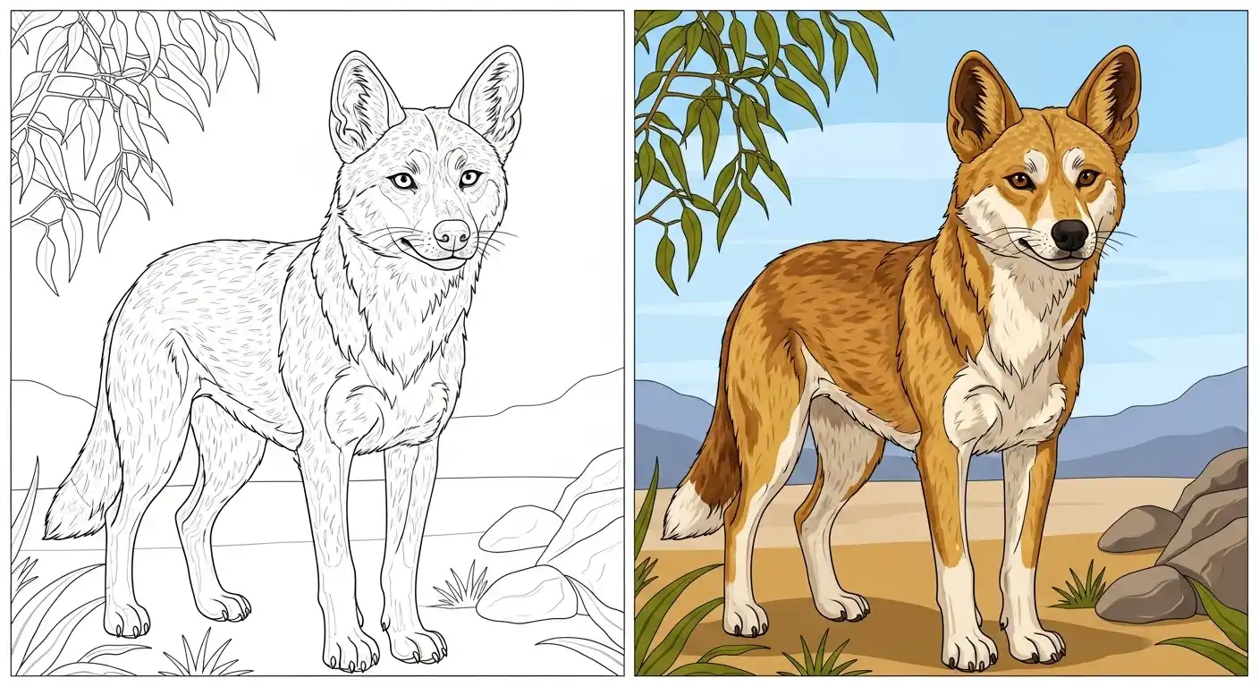 Dingo Coloring Pages