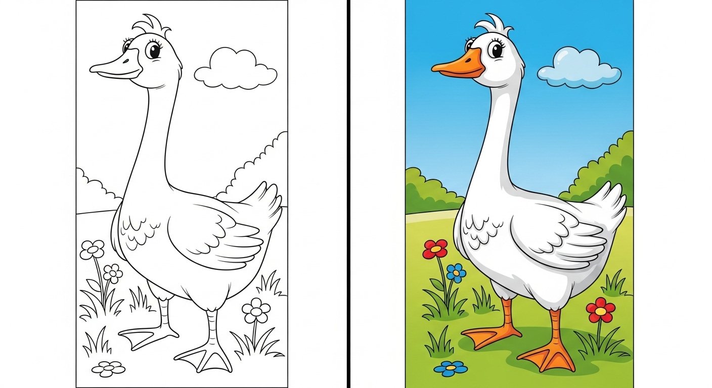 Goose Coloring Pages