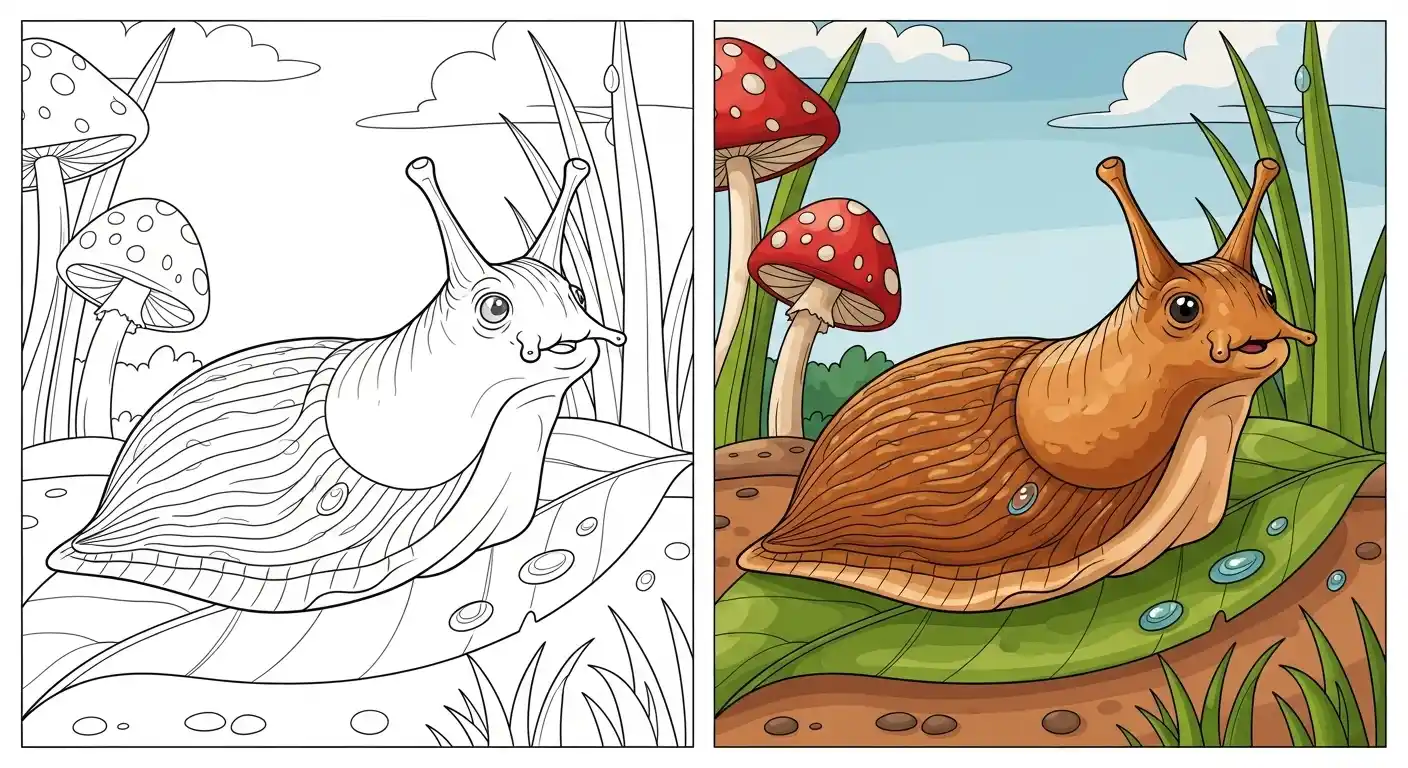 Slug Coloring Pages