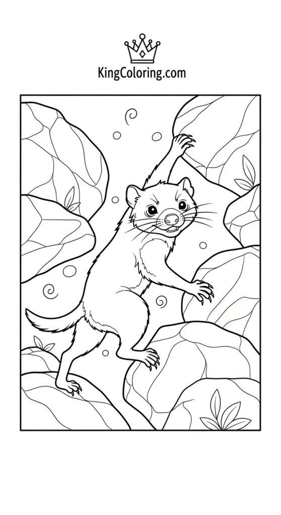 Tasmanian coloring pages