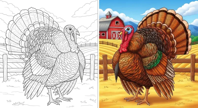 Turkey Coloring Pages