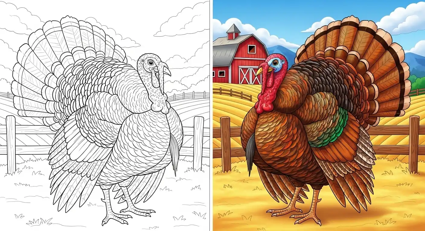 Turkey Coloring Pages